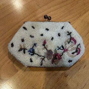 Vintage French beaded coin purse